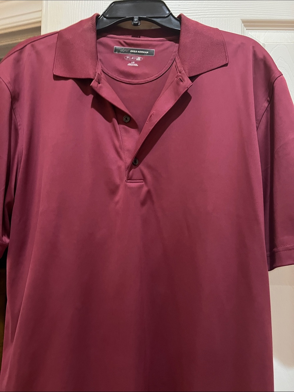 Greg Norman Collection Men's Burgundy Performance Polo